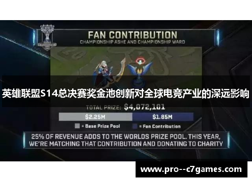 英雄联盟S14总决赛奖金池创新对全球电竞产业的深远影响